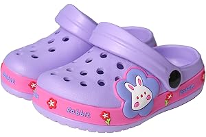 MISHIL Little Kids Clogs Boys Girls Toddler Non Slip Lightweight Slide Sandals Slip on Water Shoes Breathable Garden Pool Bea