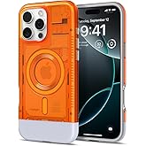 Spigen Classic C1 MagFit Designed for iPhone 16 Pro Case [Military-Grade Protection] Compatible with MagSafe - Tangerine