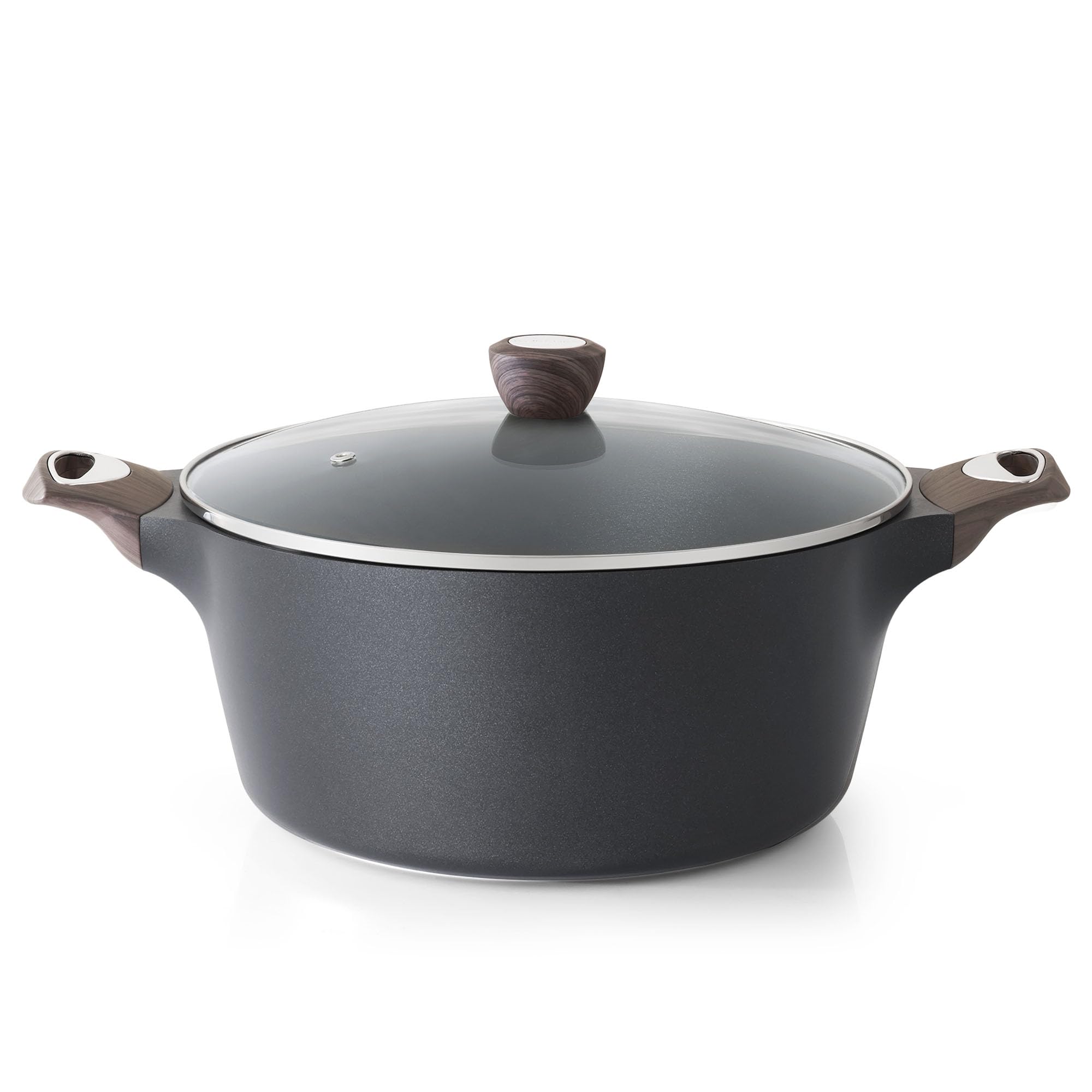 Photo 1 of SENSARTE Nonstick Stock Pot with Lid, 2.6/4.5/6.6/8.5 QT Soup Pot Casserole Pot, Healthy Pasta Pot, Large Deep Cooking Pot, Big Sauce Pot Stew Pot, Induction Compatible, PFOA PFOS APEO Free, Black