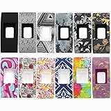 Woodln Rubber Silicone Slim Designer Sleeve Protector Smart Watch Accessories Band Cover Cases for Fitbit Charge 2 Band (12pcs)