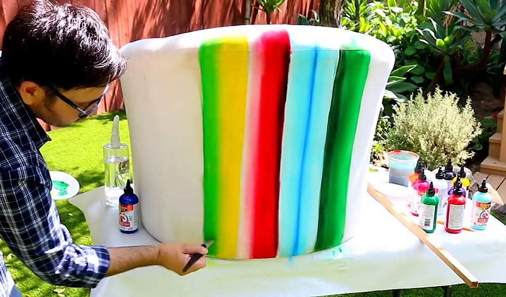 Unicorn SPiT Gel Stain and Glaze, Molly Red Pepper Water Based Paint for Wood Glass and Fabric - Image 4