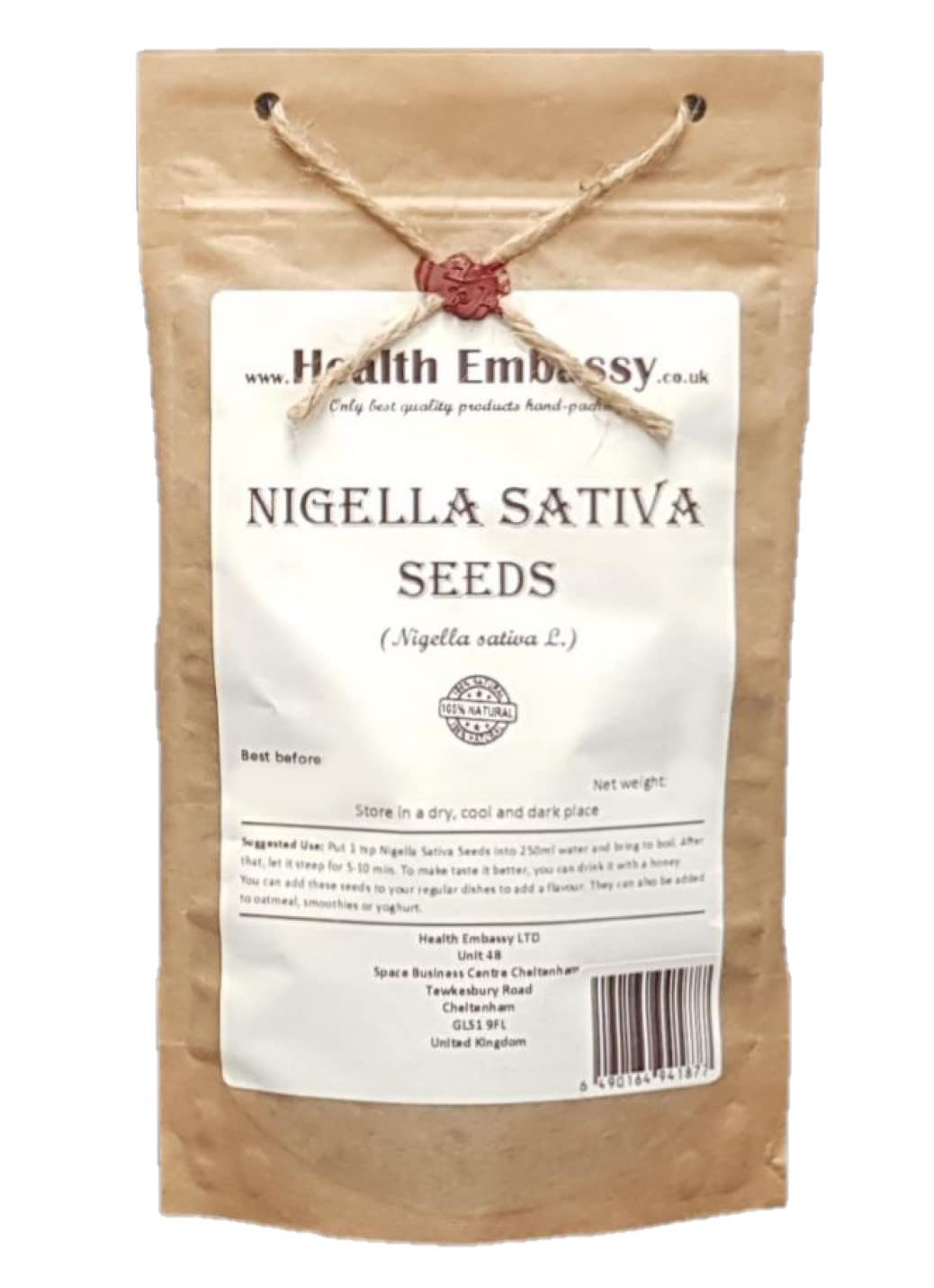 Health Embassy Nigella Sativa Seeds - Black Seed Cumin (200g)