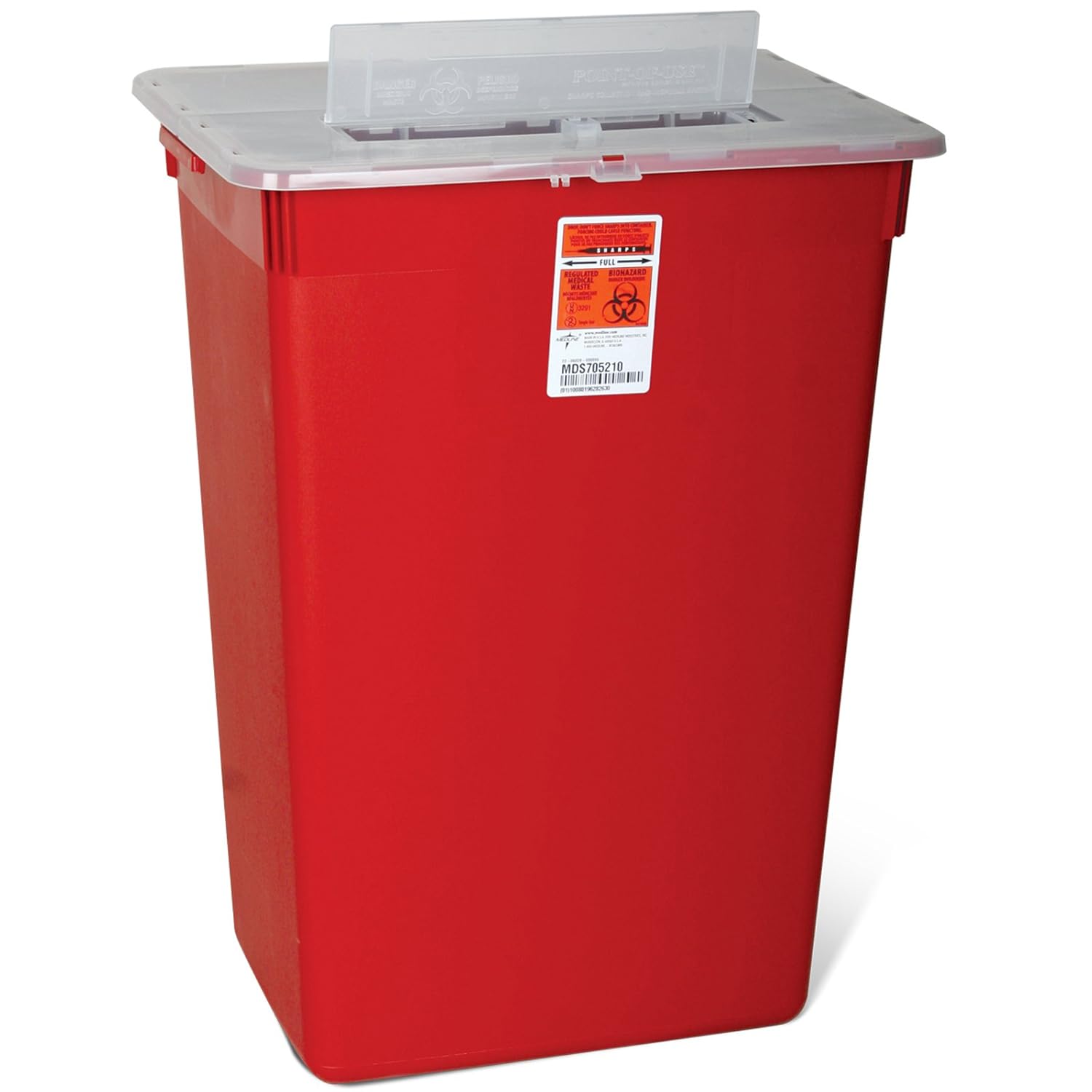 1 Pc Biohazard 10 Gallon Multipurpose Sharps Container Lid