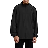 Locachy Men's UPF 50+ Sun Protection Lightweight Outdoor Full Zip Stand Collar Windproof Athletic Running Jackets