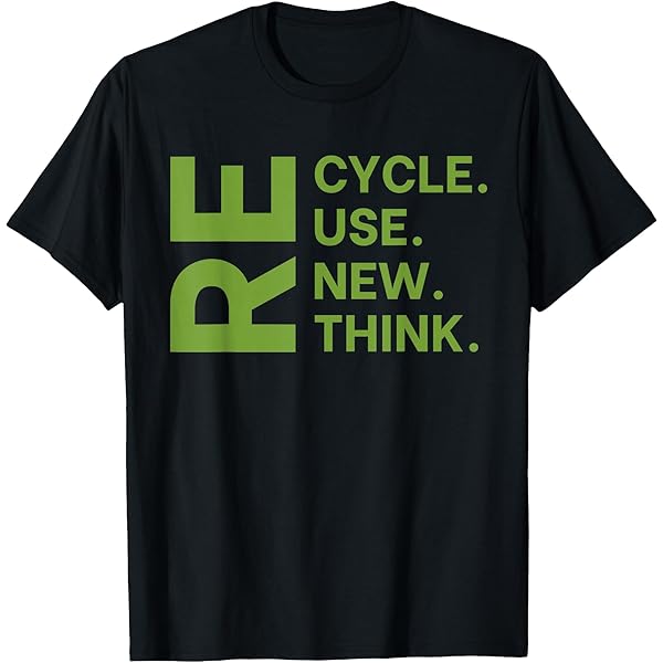 Amazon.com: Recycle Reuse Renew Rethink Earth Day T-Shirt