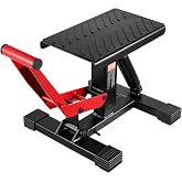 VEVOR Dirt Bike Lift Stand, Motorcycle Jack Lift Stand 1200lbs Capacity and Hydraulic Lift Operation, Hoist Table Adjustable Height 9.8"-18.3" for Dirtbike Repair, Maintenance, Dirt Bike Accessories