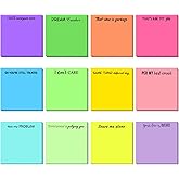 12 Pieces Funny Sticky Notes with Saying for Office Work Snarky Note Pads Sucks Complaining Quotes Vibrant Negative Passive Office Notepads Memo Pad for Colleague Supplies 3 x 3 Inch(Stylish Style)