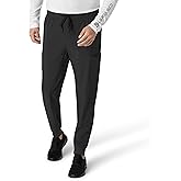 Carhartt Scrubs for Men Force Cross-Flex Joggers Pants with Drawstring and 7 Pockets, Black, M Tall