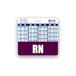 RN Purple Badge Buddy Horizontal w/Height & Weight