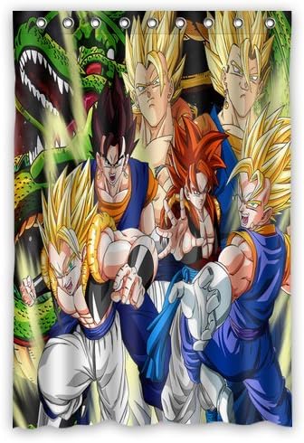 Scottshop Custom Dragon Ball Shower Curtain Waterproof Polyester Fabric Bathroom Shower Curtains 48" x 72" Inch