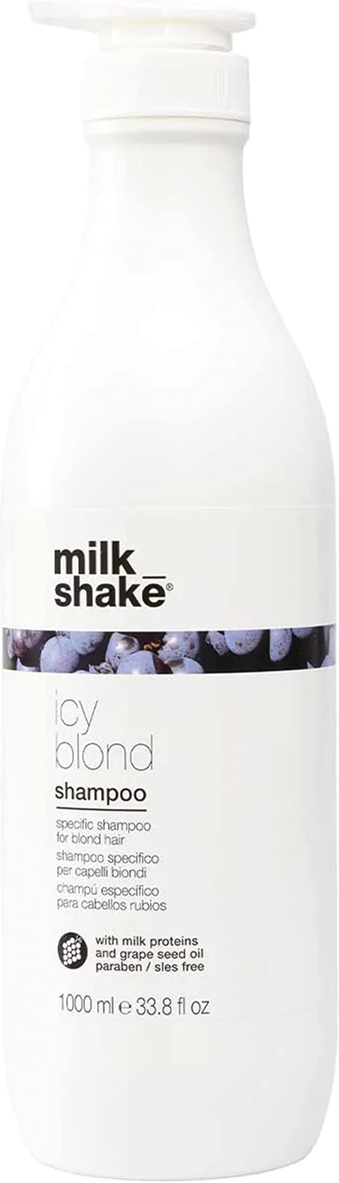 milk_shake Icy Blonde Shampoo 1000 ml - Toning & Brightening Hair Care