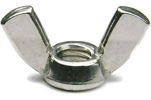 RAW PRODUCTS CORP Wing Nuts A2 Stainless Steel - 5M x .8 (21.76M Wing Span x 10.36M Height) Qty-25