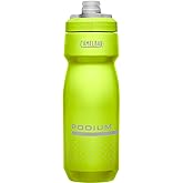 CamelBak Podium Water Bottle 24oz, Lime | Easy Squeeze Design, High Flow Self Sealing Cap, Secure Bike Cage Fit, Easy Clean Components, Lightweight Cycling Bottle