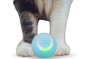 Found Notice Cat Ball Toy, Interactive Cat Toys, Automatic Motion Activated Moving Ball Hide and Seek Game for Indoor Exercise，Gifts for Kittens