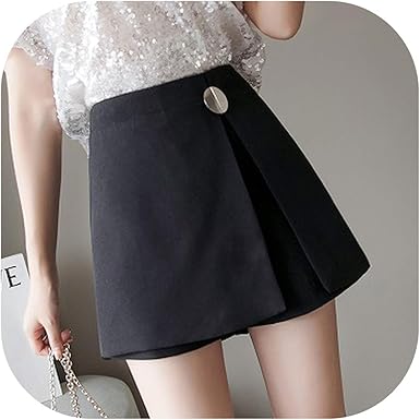 high waisted a line shorts