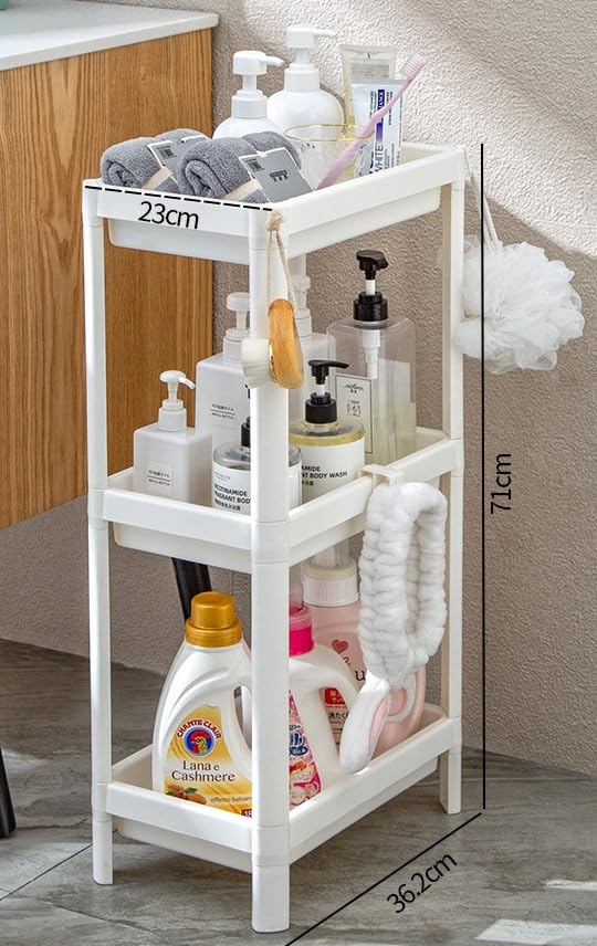 【人が乗っても大丈夫！】 浴室ラック お風呂ラック シャンプーラック バスラック 小物 収納 サイズ展開あり (３段式) の商品画像
