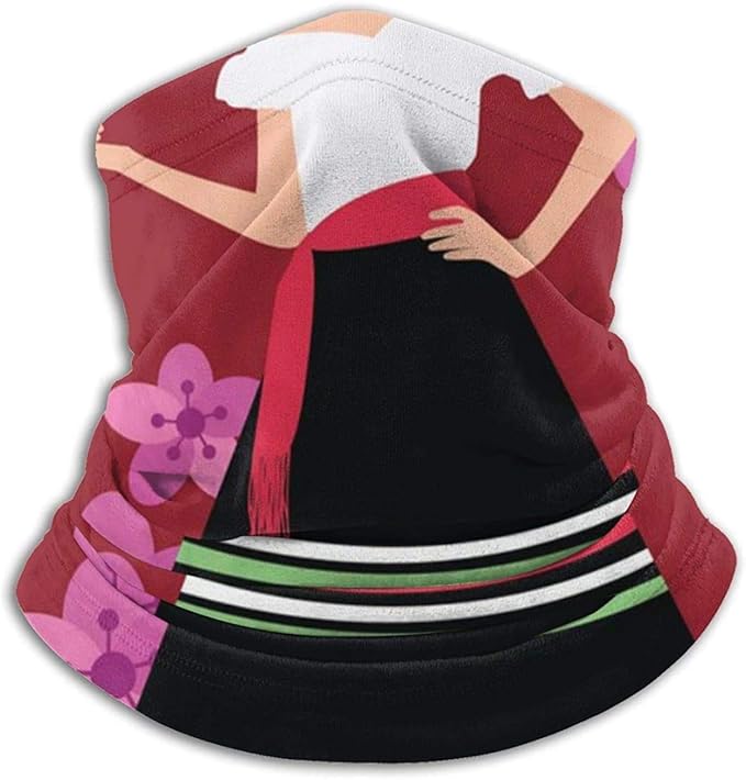 Neck Gaiter, Traditional Spanish Spain Costume Iypsy Girl Woman Men and