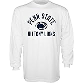 NCAA Penn State Nittany Lions Mens Long Sleeve T Shirt Line Up Secondary Color, Penn State Nittany Lions White, Medium