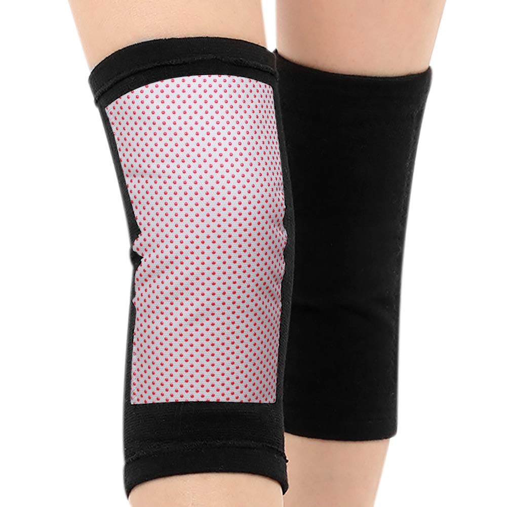 IBLUELOVER Self Heating Knee Brace Pad Knee Warmers Winter Thermal Compression Knee Wrap Sleeves Magnets Therapy Knee Heating Pad for Arthritis, Joint Pain Relief, Sports Injury Recovery, 1Pair