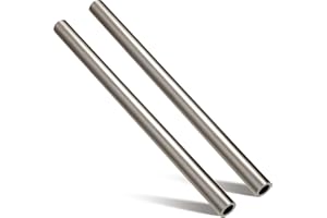 Gisafai 2 Pcs 3/4'' Od, 0.51'' Id, 0.12'' Wall, 12'' Length Cold Rolled Steel Tube Metal Seamless Round Tubing for Industries Automotive Applications, Strong and Durable
