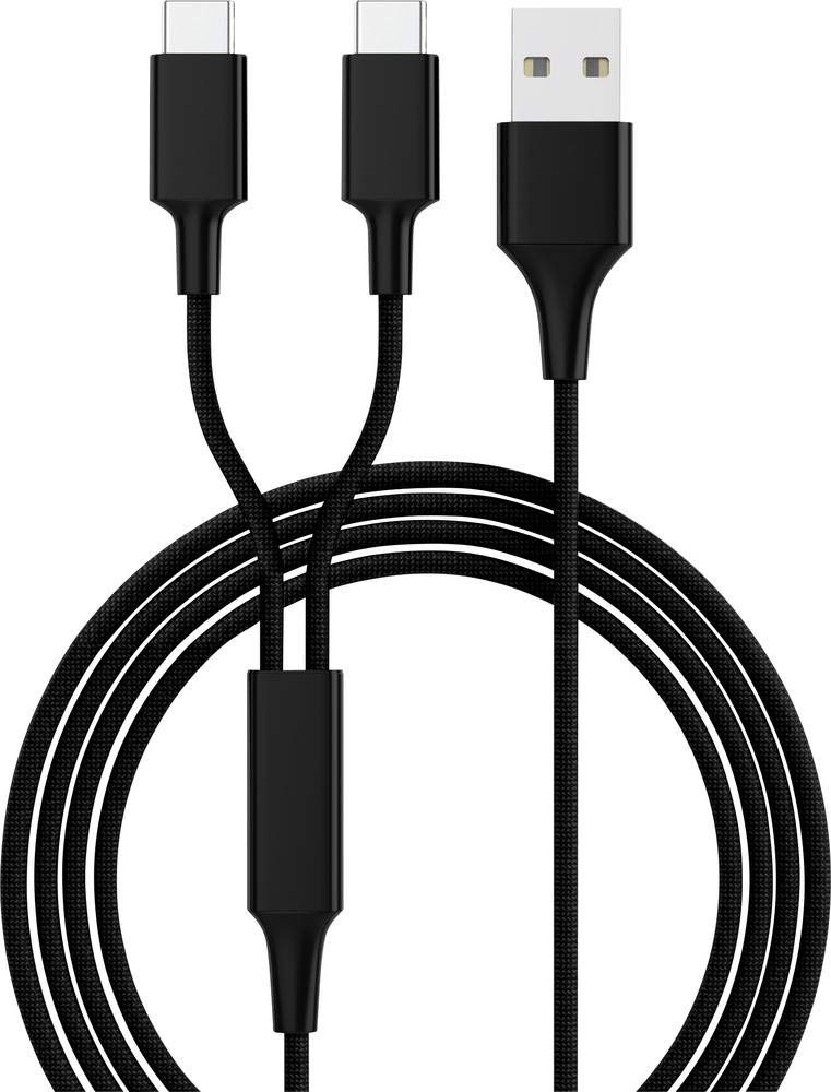 Smrter USB Charging Cable USB 2.0 USB-A Male, USB-C™ Male 1.20 m, Black, Pack of 3