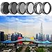 Neewer 6 Pieces Filter Kit for DJI Phantom 4 Pro Quadcopter - UV, CPL, ND4, ND8, ND16 and ND32 Filter, Made of Optical Glass and Aluminum Alloy Frame and Waterproof MRC 16-Layer Coating (Black)