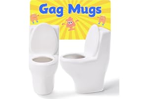 CaseTank Christmas Gifts for Men Dad White Elephant Gifts for Adults Mens Gifts Dad Gifts Birthday Funny Gag Gifts for Men Christmas Stocking Stuffers for Adults Novelty Toilet Shot Glasses Set of 2