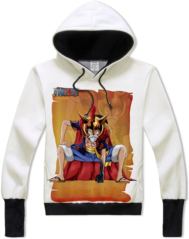 One Piece Cosplay Luffy Hoodie Anime Printing Coat Women Men Teens