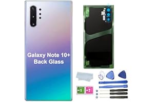 ZVB Galaxy Note 10 Plus Back Cover Glass Housing Door Replacement with Camera Lens Parts for Samsung Galaxy Note10+ Note10 Plus 5G +Tools (Aura Glow)
