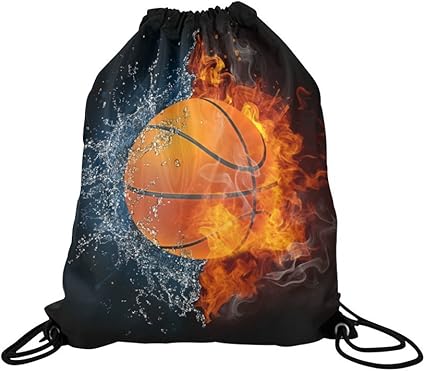 basketball drawstring backpack