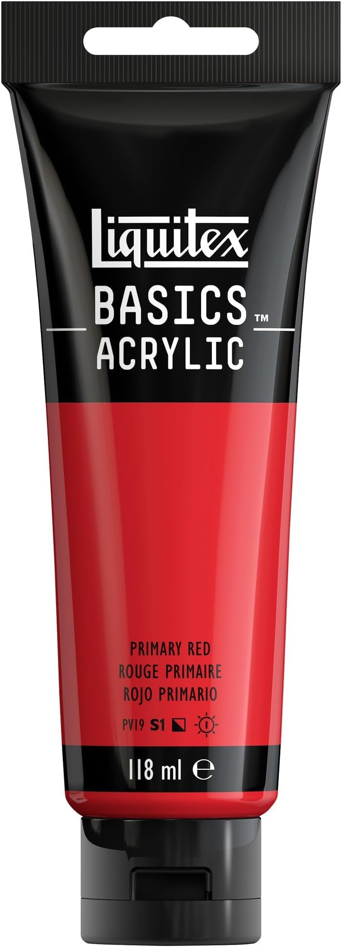 Liquitex Basics Acrylic Paint Primary Red 118 ml Plastic Tube