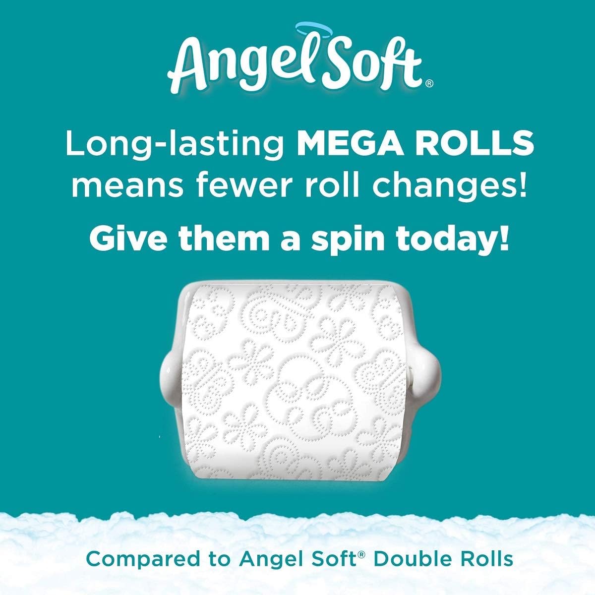 Angel Soft Toilet Paper with Fresh Lavender Scented Tube, 2-Ply Sheet Double Rolls, 12 Count of 214 Sheets Per Roll, Pack of 4 (79372): Health & Personal Care