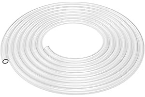 Labasics Silicone Tubing, High Temp Food Grade Pure Silicone Tubing Natural Silicone Tube 3/8 inch (9 mm) OD 1/4 inch (6 mm) 