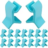 16Pcs Cookie Baking Sheet Stacker, Stackable Baking Sheet Holders, Reusable Stacking Clips Divider for Cake Pan Cooling Rack Freeze Dryer Trays, Space-Saving, Fit for Home Kitchen Refrigerator (Blue)