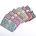 iPhone 6s Plus Wallet case, 3D Bling Jelly Rhinestone PU Leather Wallet Flip Protective Skin Case with Magnetic Bling Button Closure for Apple iPhone 6/6s Plus 5.5 inch Pink