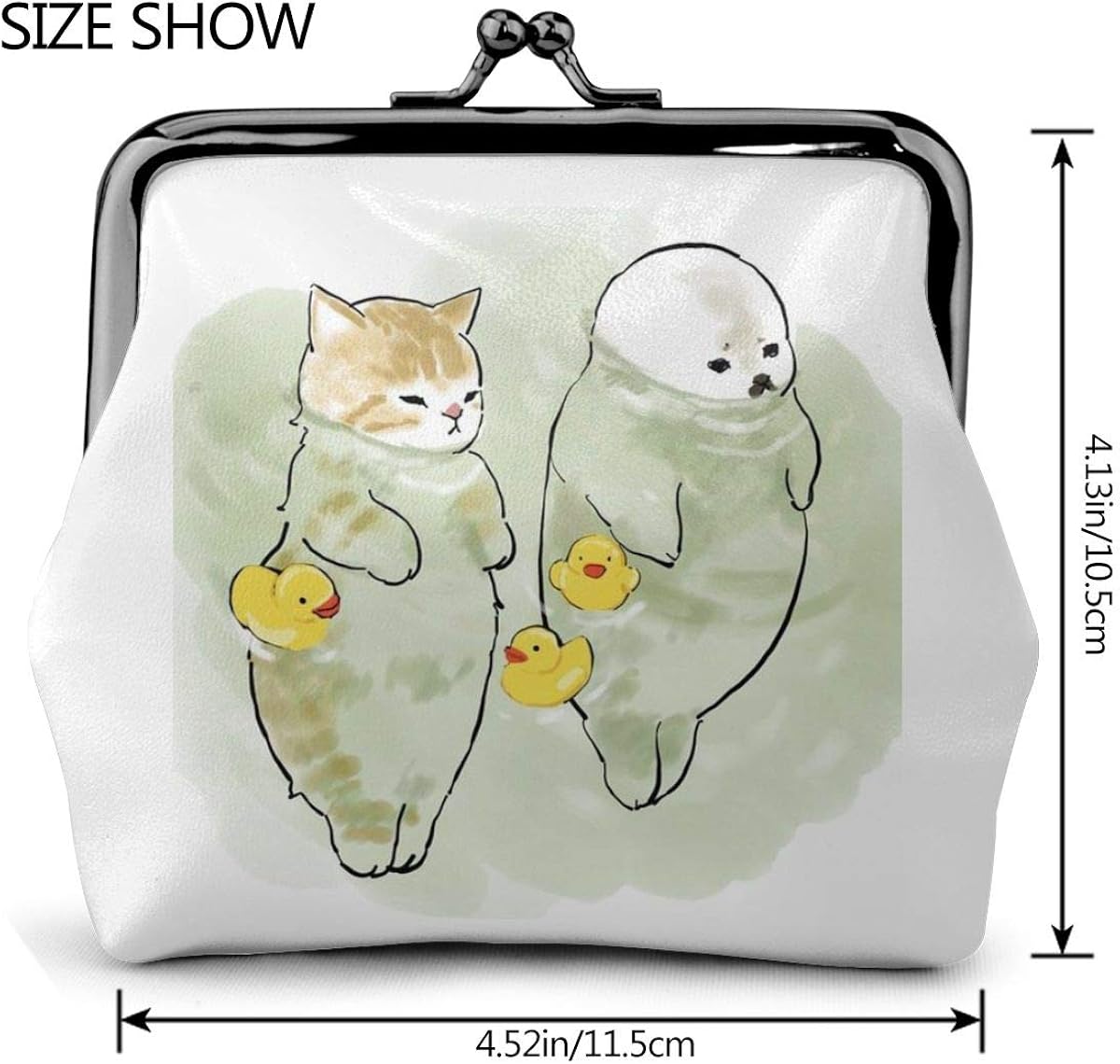 Amazon アザラシ 猫 イラスト がま口財布 大容量 男女兼用 持ち運び便利 極細繊維レザー ミニウォレット 小銭入れ 小物入れ かわいい おしゃれ コンパクト 人気 キャラクター 財布 Amazon アザラシ 猫 イラスト がま口財布 大容量 男女兼用 持ち運び便利 極細繊維レザー ミニウォレット 小銭入れ 小物入れ かわいい おしゃれ コンパクト 人気 キャラクター 財布