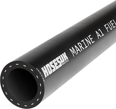 AP Automotive 8mm Rubber Marine Fuel & Oil Diesel Exhaust Hose ISO7840 3m