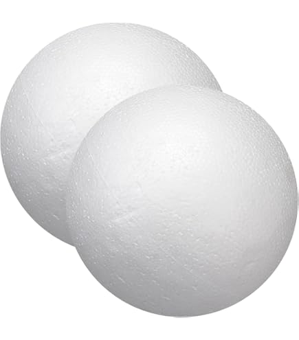Lot De 6 Cercles En Mousse Blanche - 21,7 Cm - Déco DIY Pour Fête, Mariage, Noël, Personnalisation