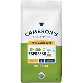Cameron's Coffee Roasted Whole Bean Coffee, Organic Espresso, 28 Ounce