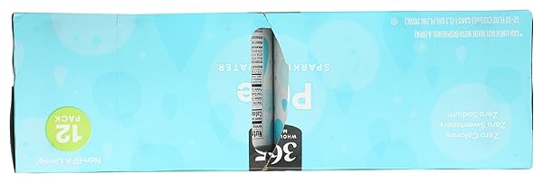 WHOLE FOODS 365 EVERYDAY VALUE, SPARKLING WATER PURE, 12 COUNT