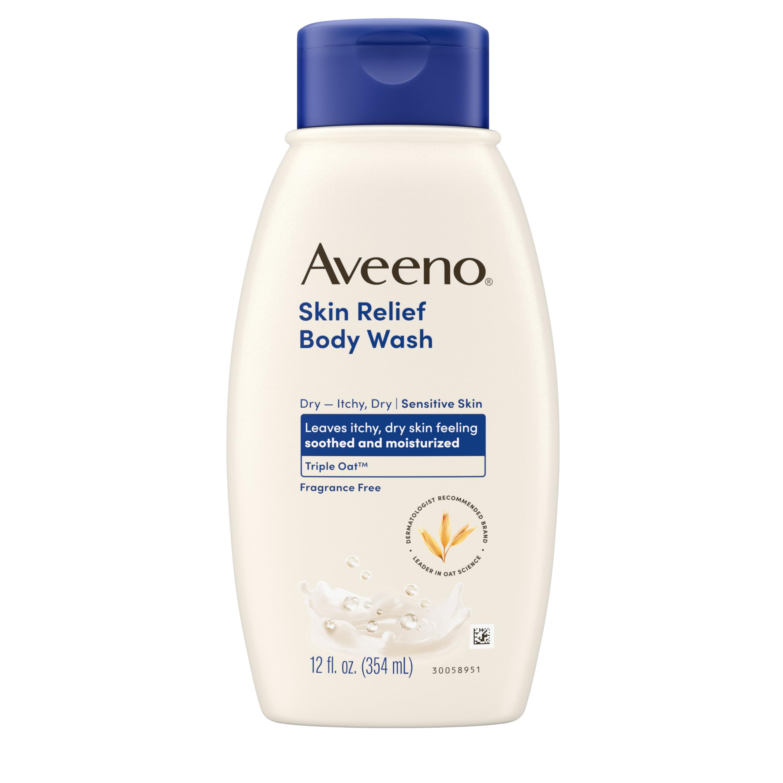 Aveeno Active Naturals Skin Relief Body Wash, Fragrance Free, 12 Fl. Oz