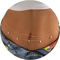 Belly Piercing A001 Stunning Gold Belly - Bikini, Beach & Festival Fashion Jewelry Body Chain Necklace - Foto 11