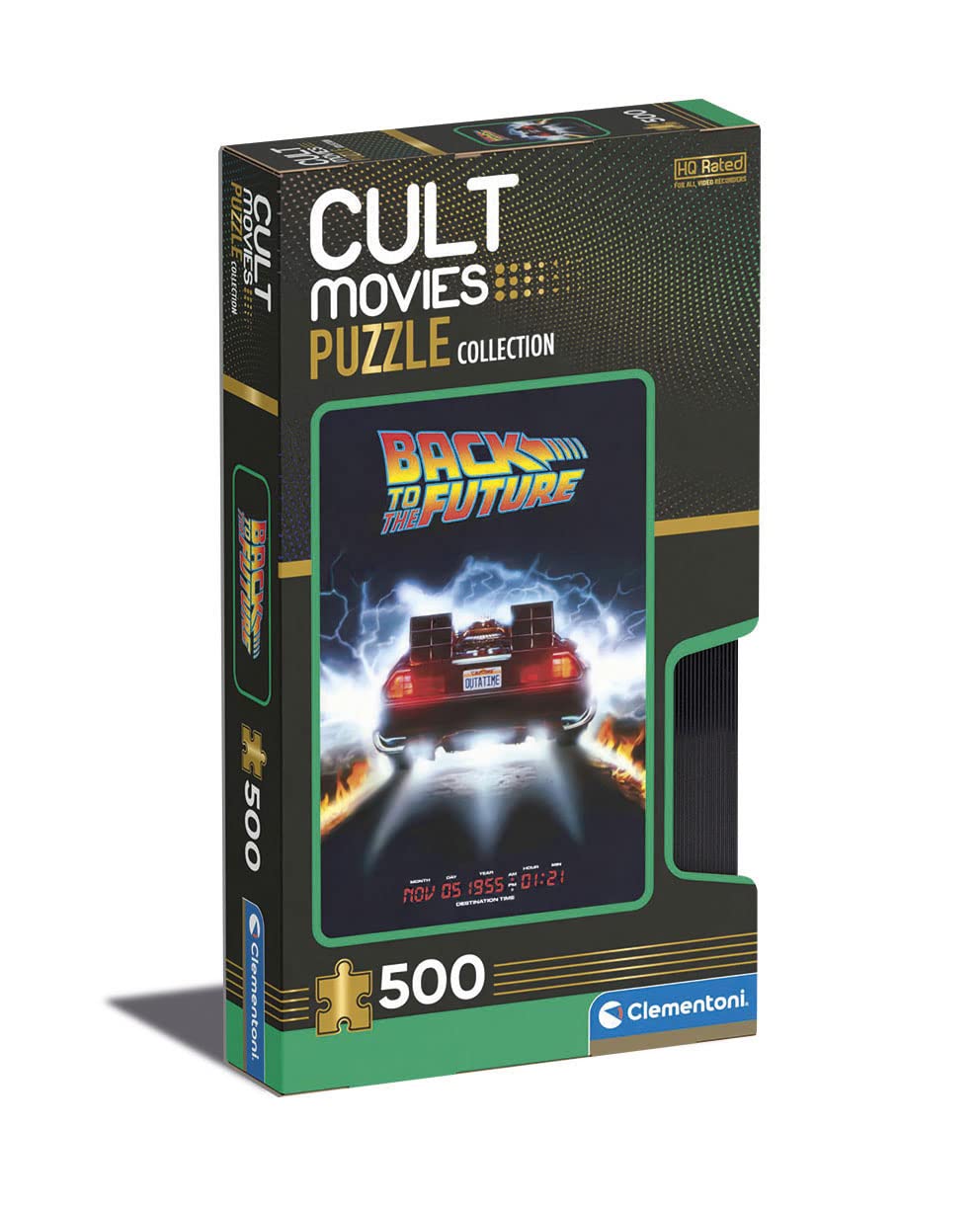Clementoni - 35110 - Cult Movies Puzzle - Back To The Future - Jigsaw Puzzle 500 Pieces, Made In Italy, Jigsaw Puzzle For Adults