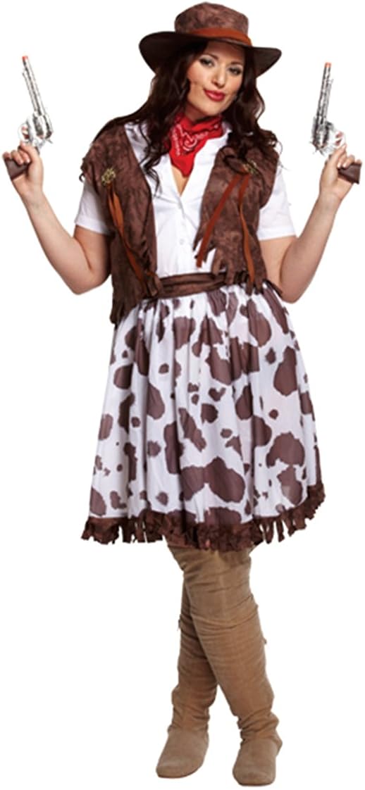 Womens Wild West Cowgirl Costume Ladies Western Theme Costume Hen Do