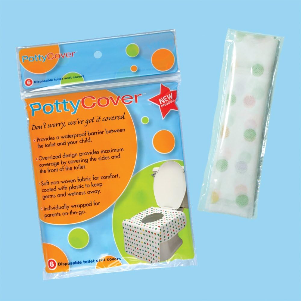 Potty Cover Childrens Toilet Seat Covers (6-Pack), Multicolor - Image 3