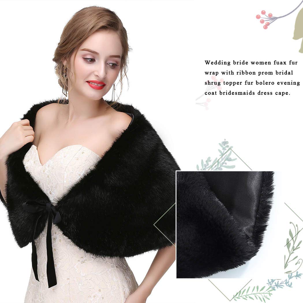 1920s faux fur shawl