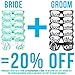 Bride Bridesmaid Glasses 6pc Set - Party Favors for Bridal Shower, Bachelorette Party & Wedding - 6 or 9 Pairs - Themed Novelty Sunglasses - Fun as Photo Booth Props too! (6pc Set, Aqua)