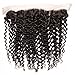 UNice Hair Icenu Series Brazilian Curly Virgin Hair 3 Bundles with 13''x4'' Ear to Ear Full Lace Frontal 100% Unprocessed Human Hair Extensions Weave Natural Color (18 20 22+16, Free Part Frontal)
