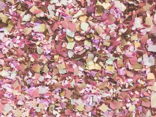 Dusty Rose Pink Peach Rose Gold Biodegradable Confetti Mix EcoFriendly Throwing Send Off InsideMyNest (25 Handfuls)