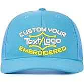 Custom Embroider 112 Trucker Cap with Your Logo/Text,Personalized Adjustable Baseball Cap Casual Sun Peak Hat for Dad Gifts